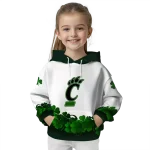cincinnati bearcats lucky motif white green hoodie best selling