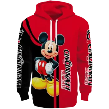 cincinnati bearcats mickey mouse red black hoodie best selling