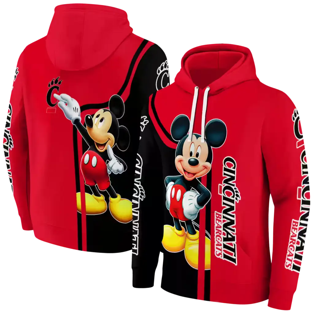 cincinnati bearcats mickey mouse red black hoodie fashion forward cincinnati bearcats mickey mouse red black hoodie fashion forward