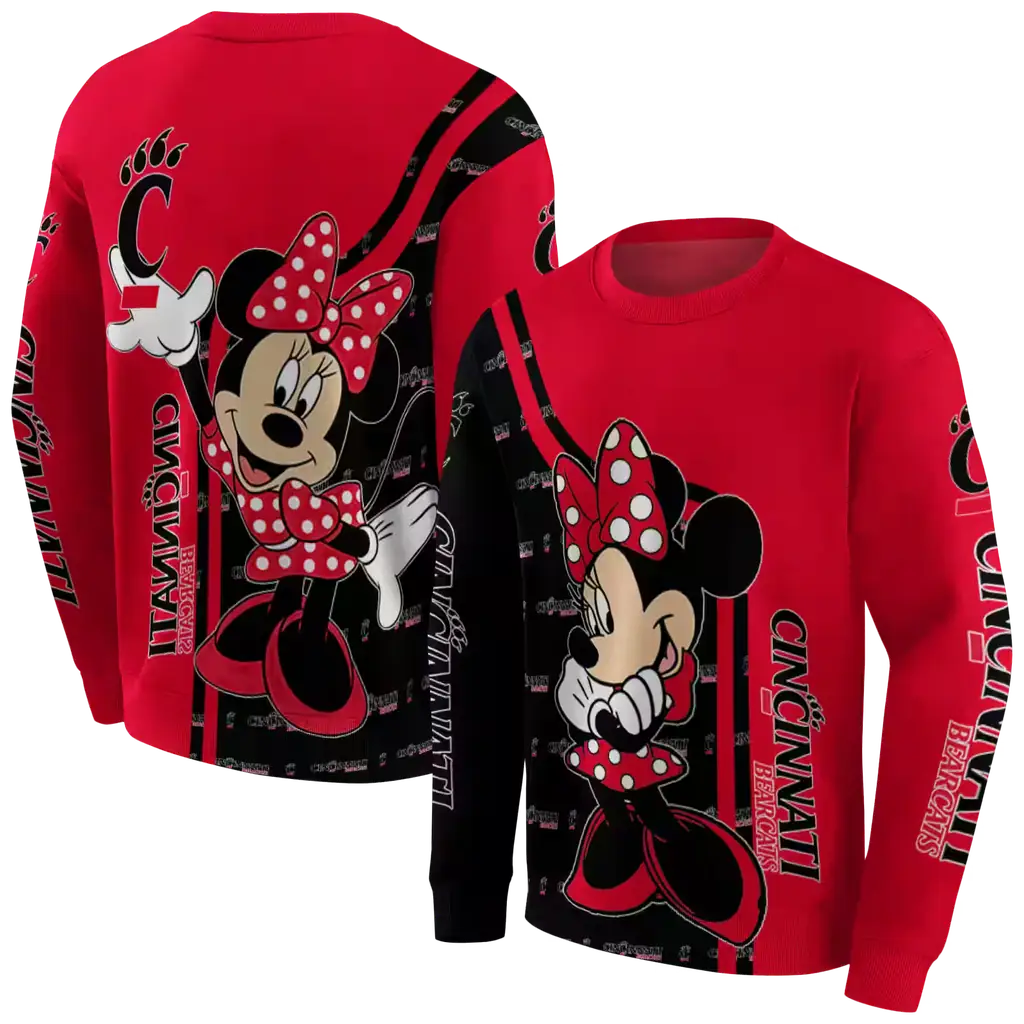cincinnati bearcats minnie mouse red hoodie premium grade cincinnati bearcats minnie mouse red hoodie premium grade