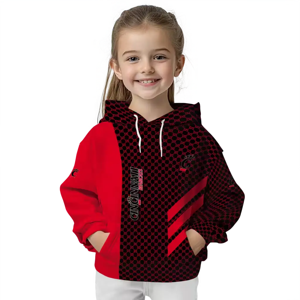 cincinnati bearcats monogram pattern red hoodie top rated cincinnati bearcats monogram pattern red hoodie top rated