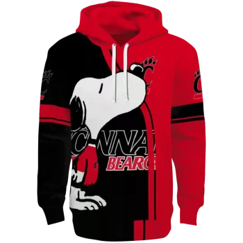 cincinnati bearcats playful snoopy red hoodie best selling