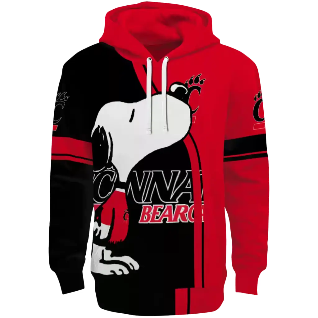cincinnati bearcats playful snoopy red hoodie best selling cincinnati bearcats playful snoopy red hoodie best selling