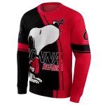 cincinnati bearcats playful snoopy red hoodie best selling