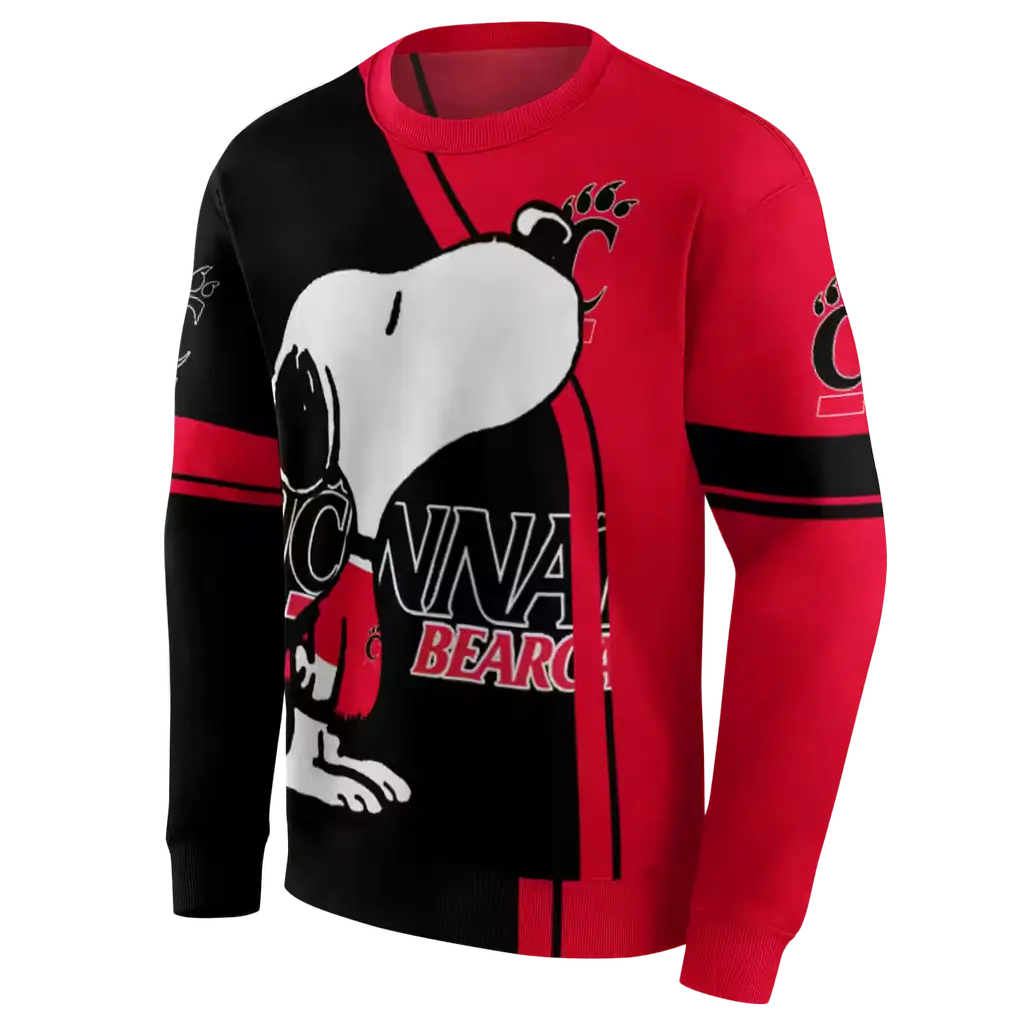 cincinnati bearcats playful snoopy red hoodie new arrival cincinnati bearcats playful snoopy red hoodie new arrival