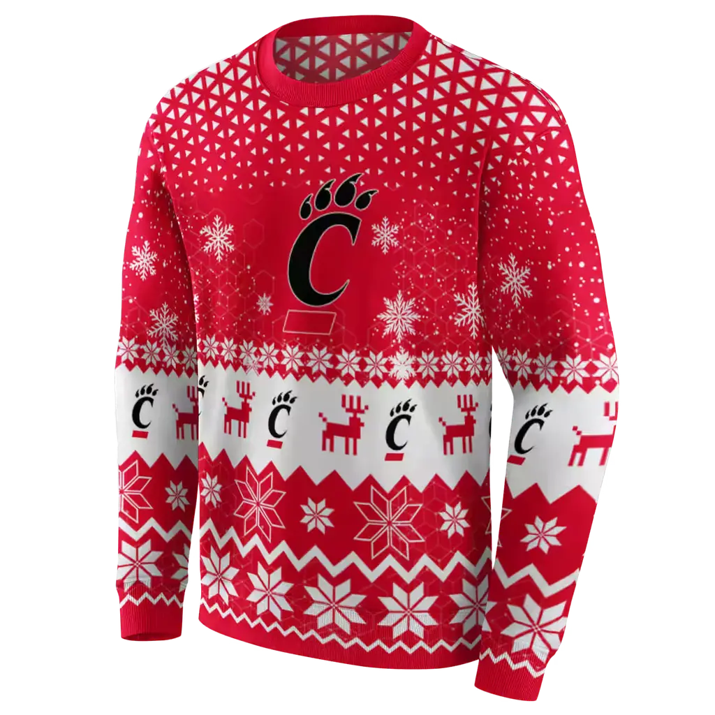 cincinnati bearcats reindeer motif red hoodie new arrival cincinnati bearcats reindeer motif red hoodie new arrival