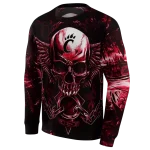 cincinnati bearcats skull artwork red black hoodie best selling