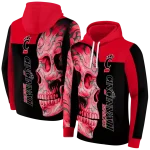 cincinnati bearcats skull motif red black hoodie best selling