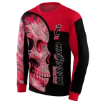 cincinnati bearcats skull motif red black hoodie best selling