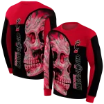 cincinnati bearcats skull motif red black hoodie best selling