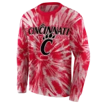 cincinnati bearcats tie dye pattern red hoodie best selling