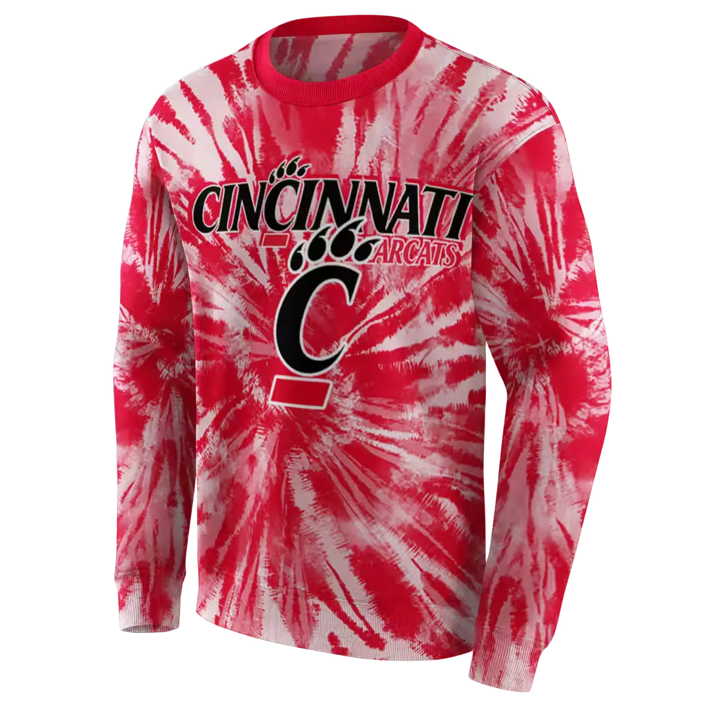 cincinnati bearcats tie dye pattern red hoodie new arrival cincinnati bearcats tie dye pattern red hoodie new arrival