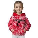 cincinnati bearcats tie dye pattern red hoodie best selling