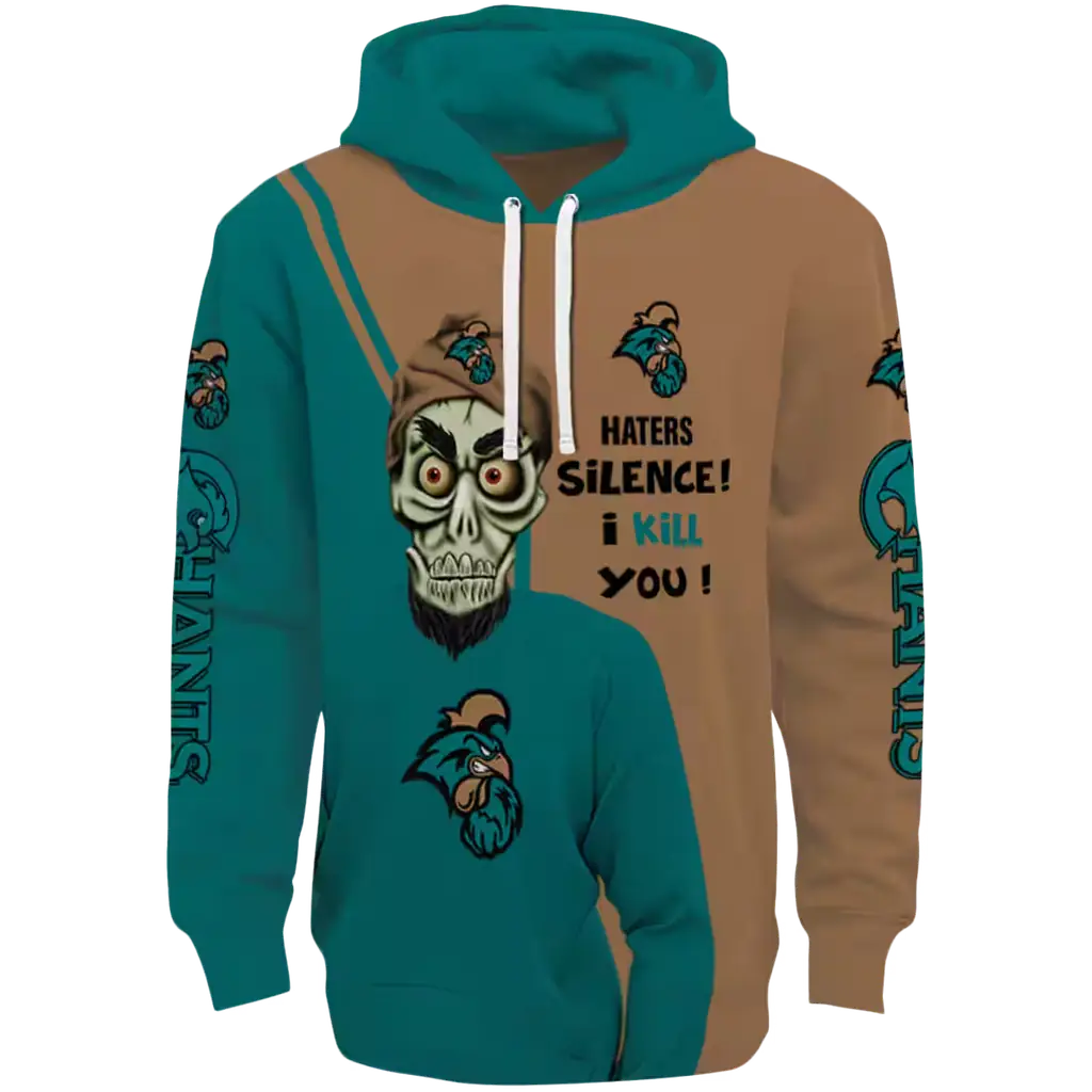 coastal carolina chanticleers achmed skull green hoodie best selling coastal carolina chanticleers achmed skull green hoodie best selling