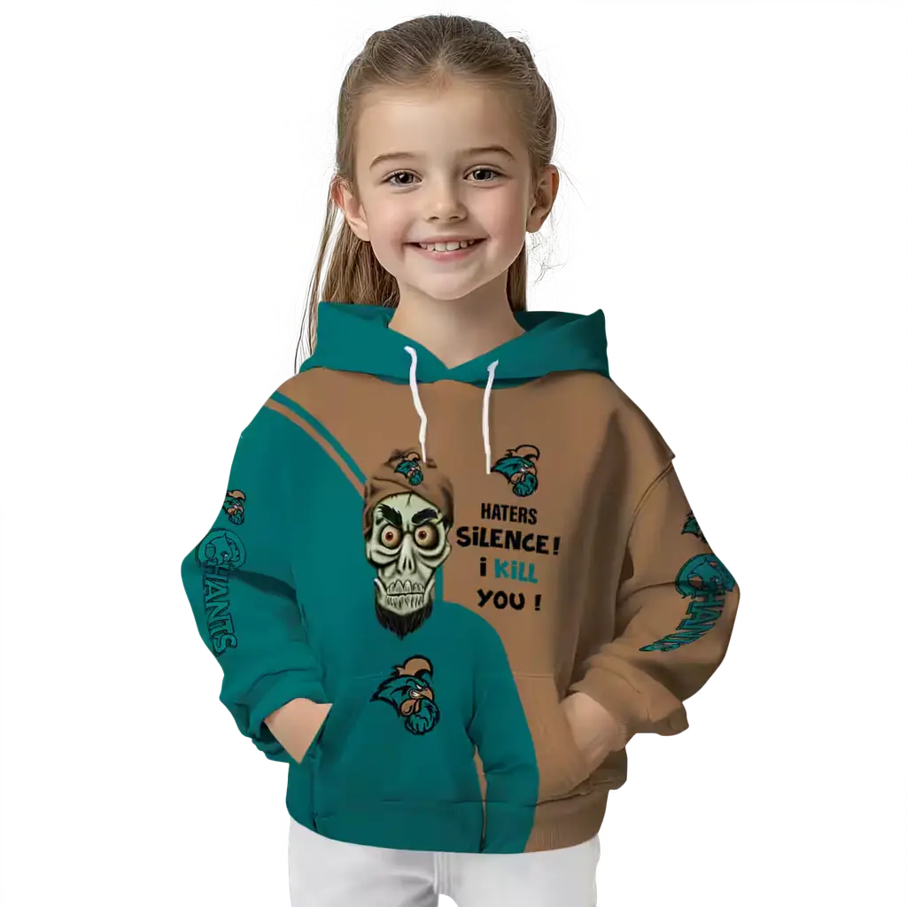 coastal carolina chanticleers achmed skull green hoodie top rated coastal carolina chanticleers achmed skull green hoodie top rated