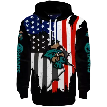 coastal carolina chanticleers american pride black hoodie best selling