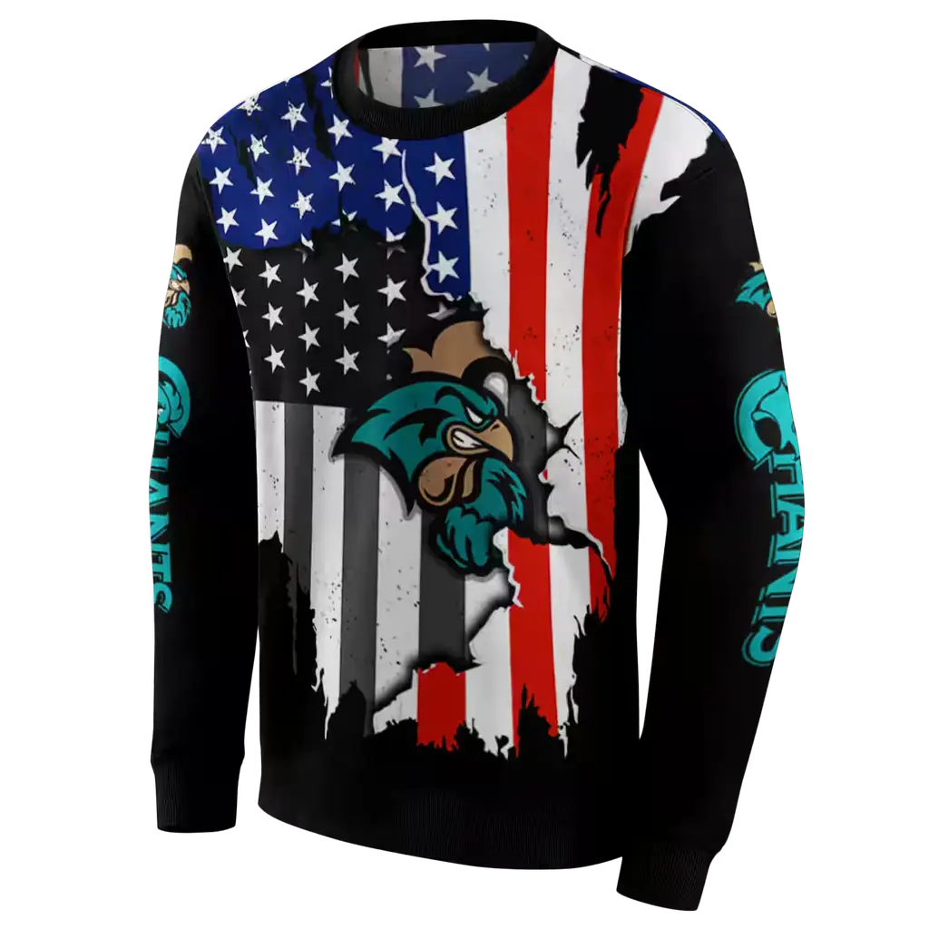 coastal carolina chanticleers american pride black hoodie new arrival coastal carolina chanticleers american pride black hoodie new arrival