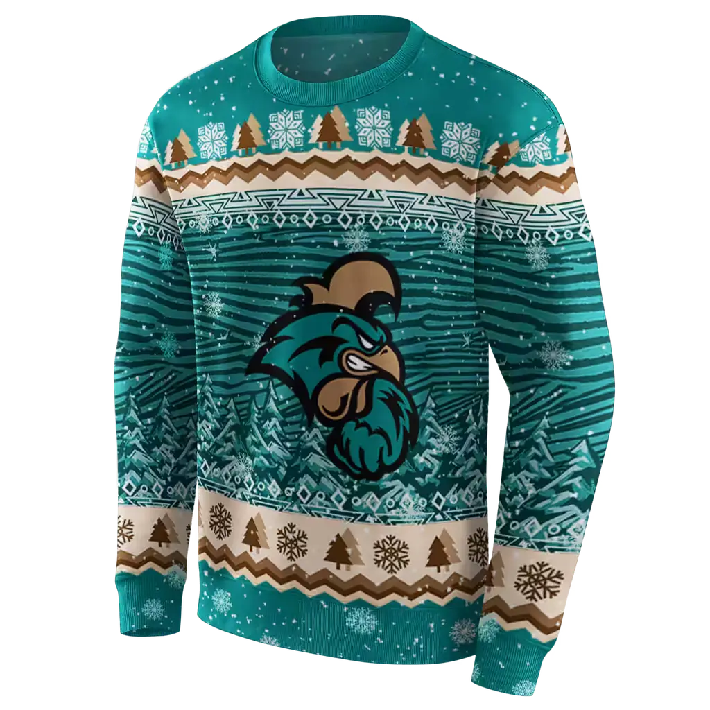 coastal carolina chanticleers christmas trees green hoodie new arrival coastal carolina chanticleers christmas trees green hoodie new arrival