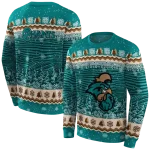 coastal carolina chanticleers christmas trees green hoodie best selling