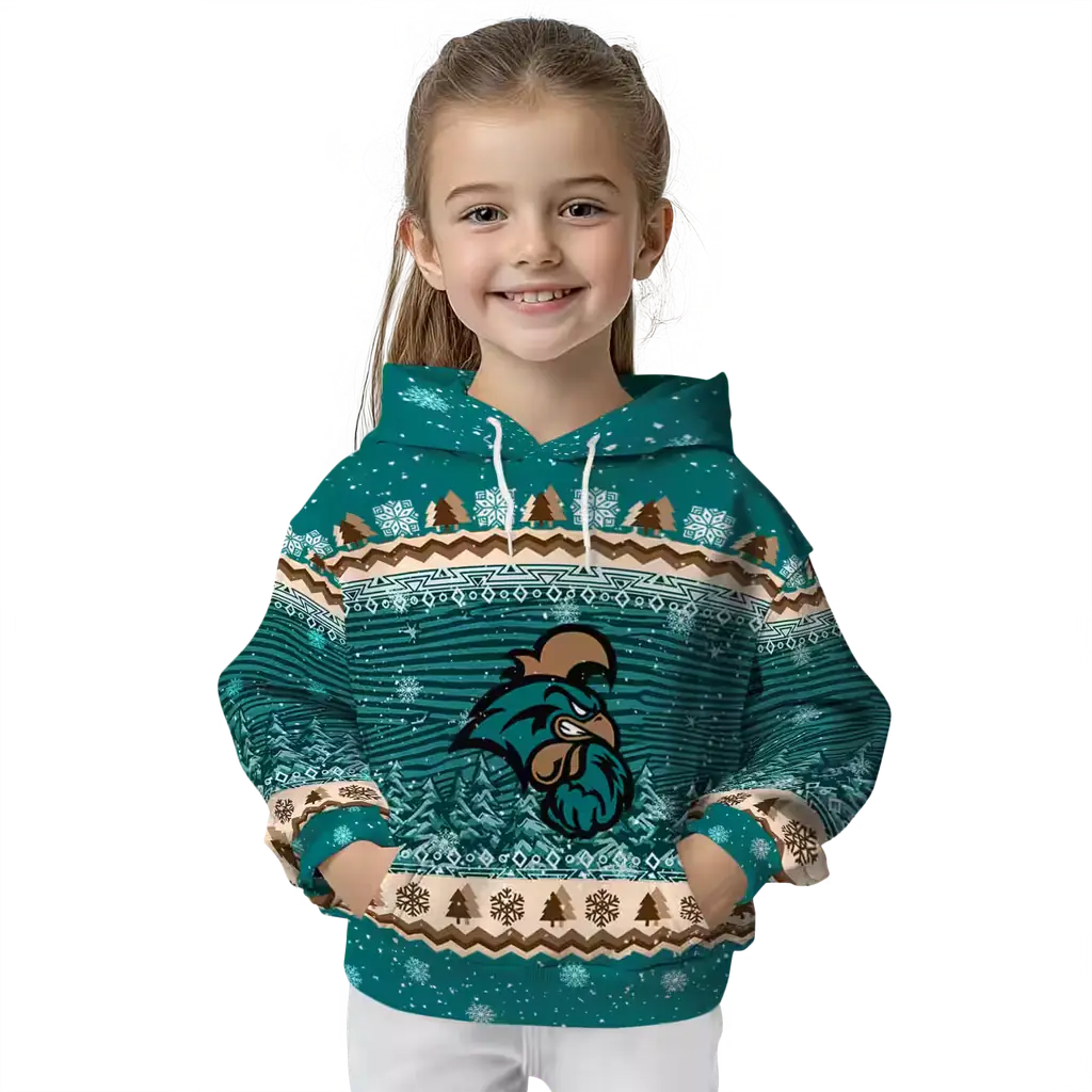 coastal carolina chanticleers christmas trees green hoodie top rated coastal carolina chanticleers christmas trees green hoodie top rated