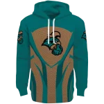coastal carolina chanticleers concentric lines green black hoodie best selling