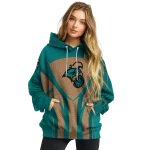 coastal carolina chanticleers concentric lines green black hoodie best selling
