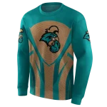 coastal carolina chanticleers concentric lines green black hoodie best selling