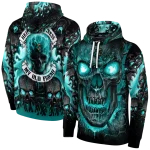 coastal carolina chanticleers demonic skull green black hoodie best selling