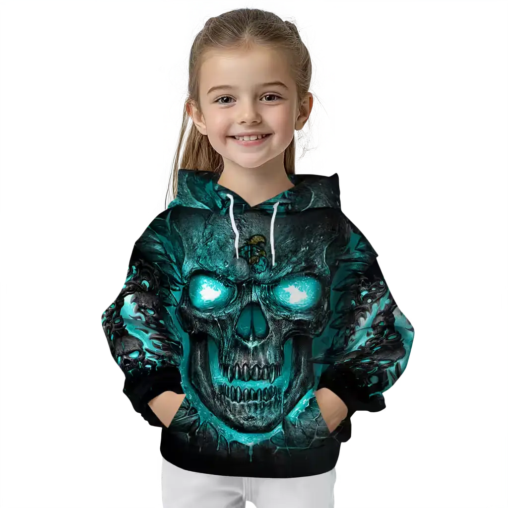 coastal carolina chanticleers demonic skull green black hoodie top rated coastal carolina chanticleers demonic skull green black hoodie top rated