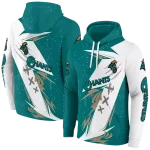 coastal carolina chanticleers dynamic slash green white hoodie best selling