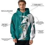 coastal carolina chanticleers dynamic slash green white hoodie best selling