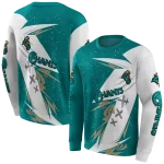 coastal carolina chanticleers dynamic slash green white hoodie best selling