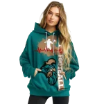 coastal carolina chanticleers football heartbeat green hoodie best selling