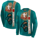 coastal carolina chanticleers football heartbeat green hoodie best selling
