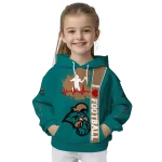 coastal carolina chanticleers football heartbeat green hoodie best selling