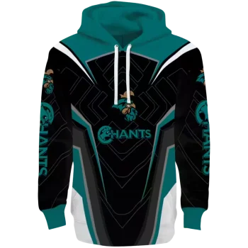 coastal carolina chanticleers futuristic pattern green black hoodie best selling