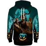 coastal carolina chanticleers halloween vibes green black hoodie best selling