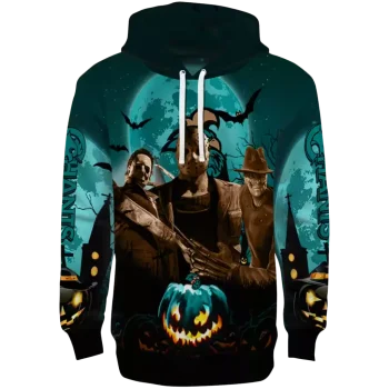 coastal carolina chanticleers halloween vibes green black hoodie best selling