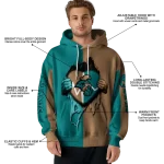 coastal carolina chanticleers heartbeat graphic green hoodie best selling