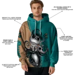 coastal carolina chanticleers jack skellington green hoodie best selling