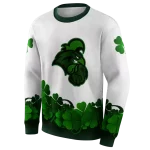 coastal carolina chanticleers lucky motif white green hoodie best selling