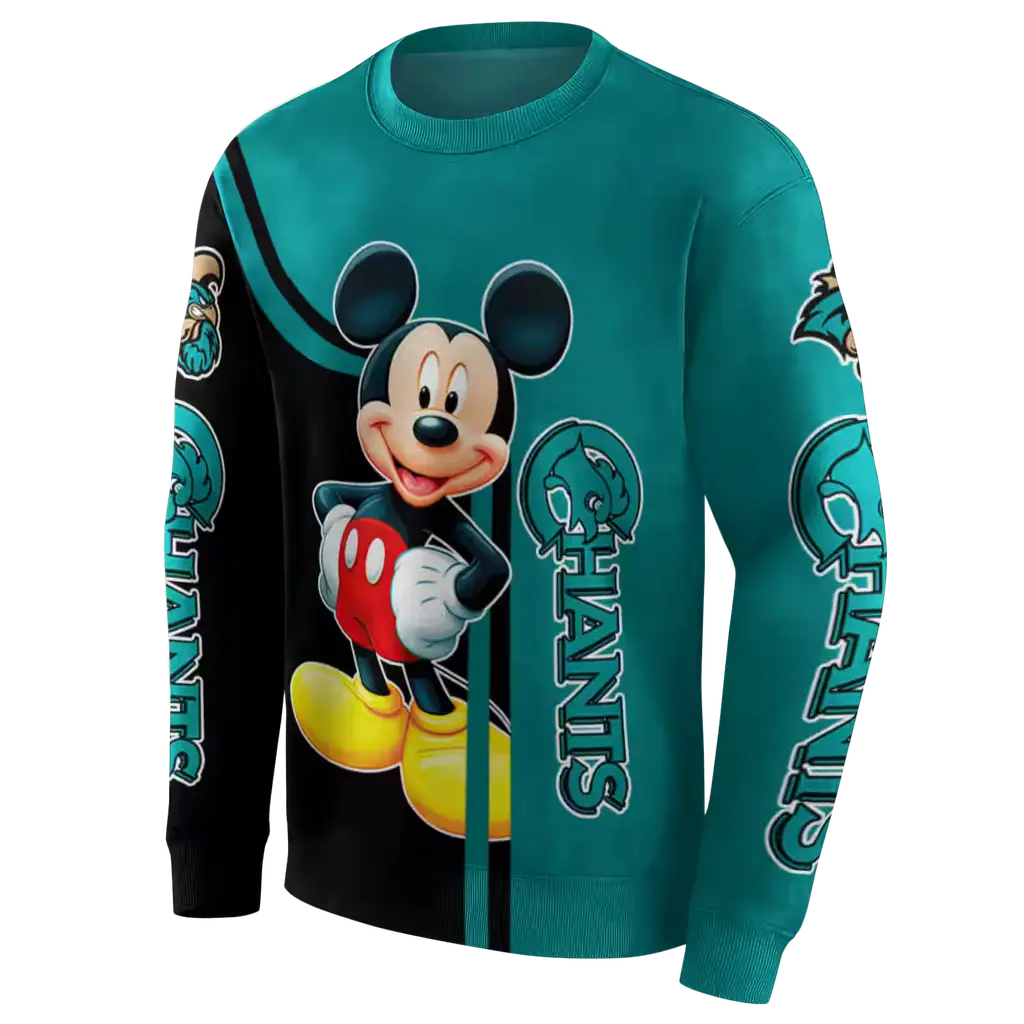 coastal carolina chanticleers mickey mouse green black hoodie new arrival coastal carolina chanticleers mickey mouse green black hoodie new arrival