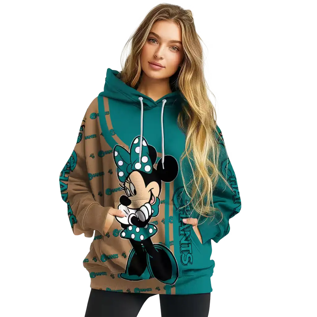coastal carolina chanticleers minnie mouse green hoodie high quality coastal carolina chanticleers minnie mouse green hoodie high quality