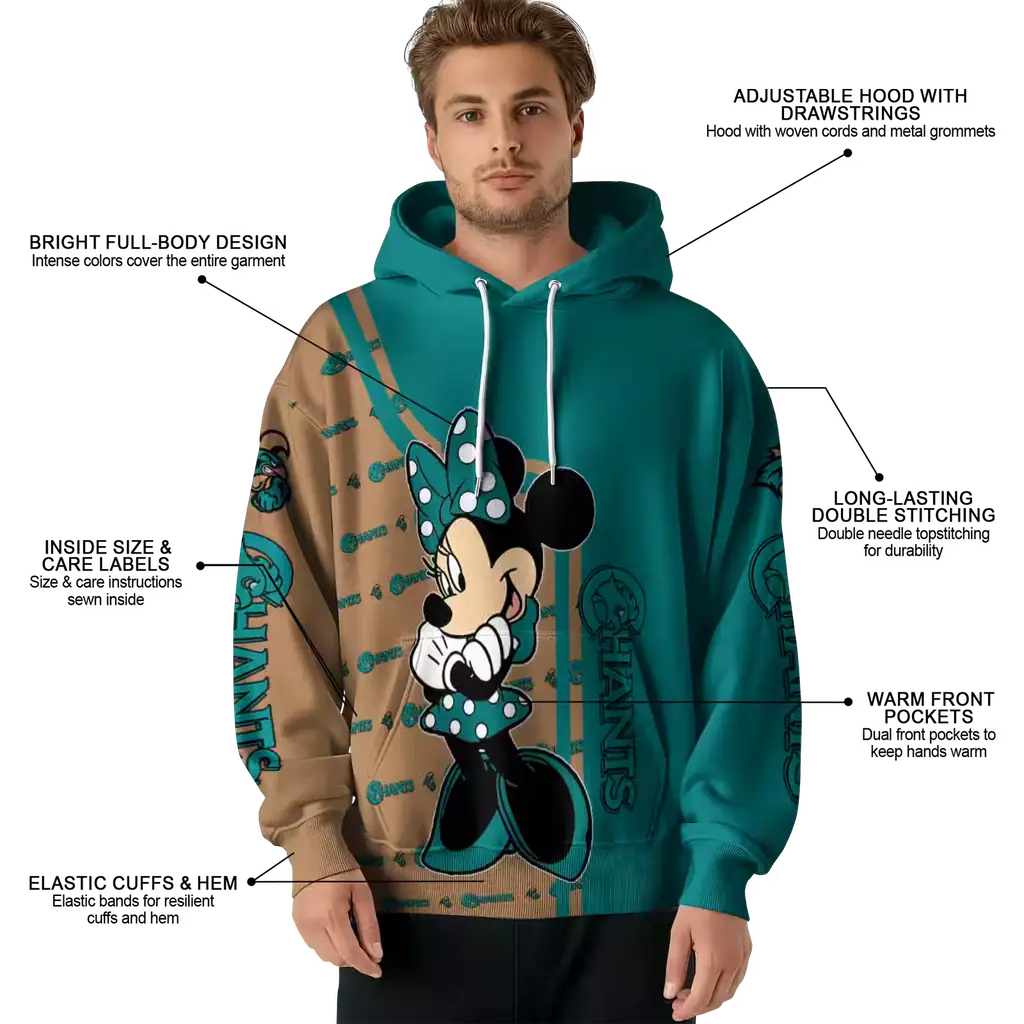 coastal carolina chanticleers minnie mouse green hoodie latest model coastal carolina chanticleers minnie mouse green hoodie latest model