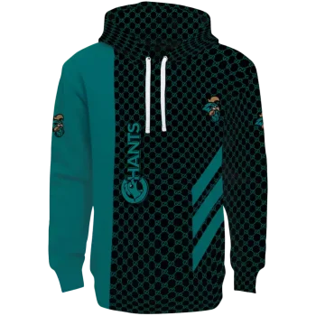 coastal carolina chanticleers monogram pattern green hoodie best selling