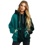 coastal carolina chanticleers monogram pattern green hoodie best selling