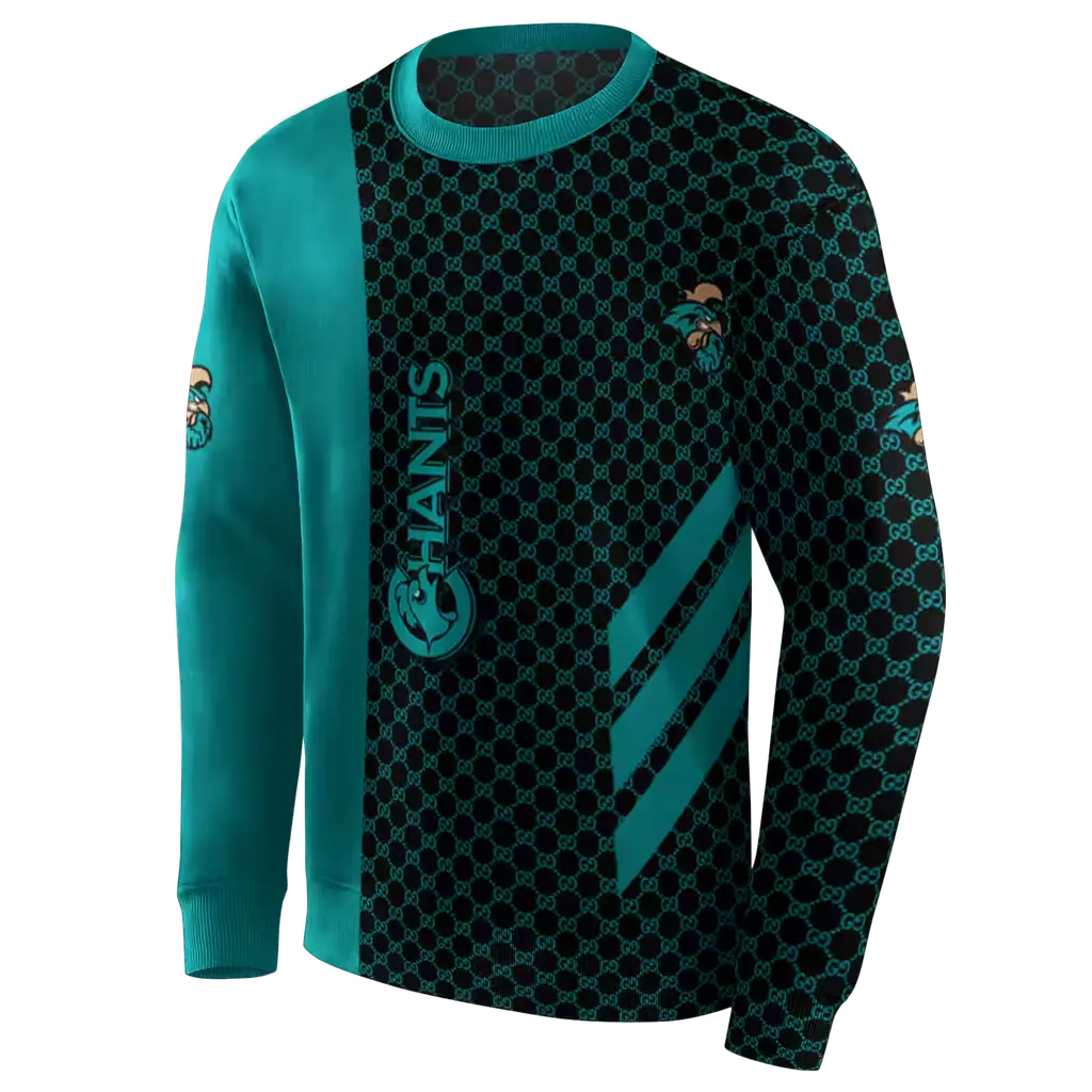 coastal carolina chanticleers monogram pattern green hoodie new arrival coastal carolina chanticleers monogram pattern green hoodie new arrival