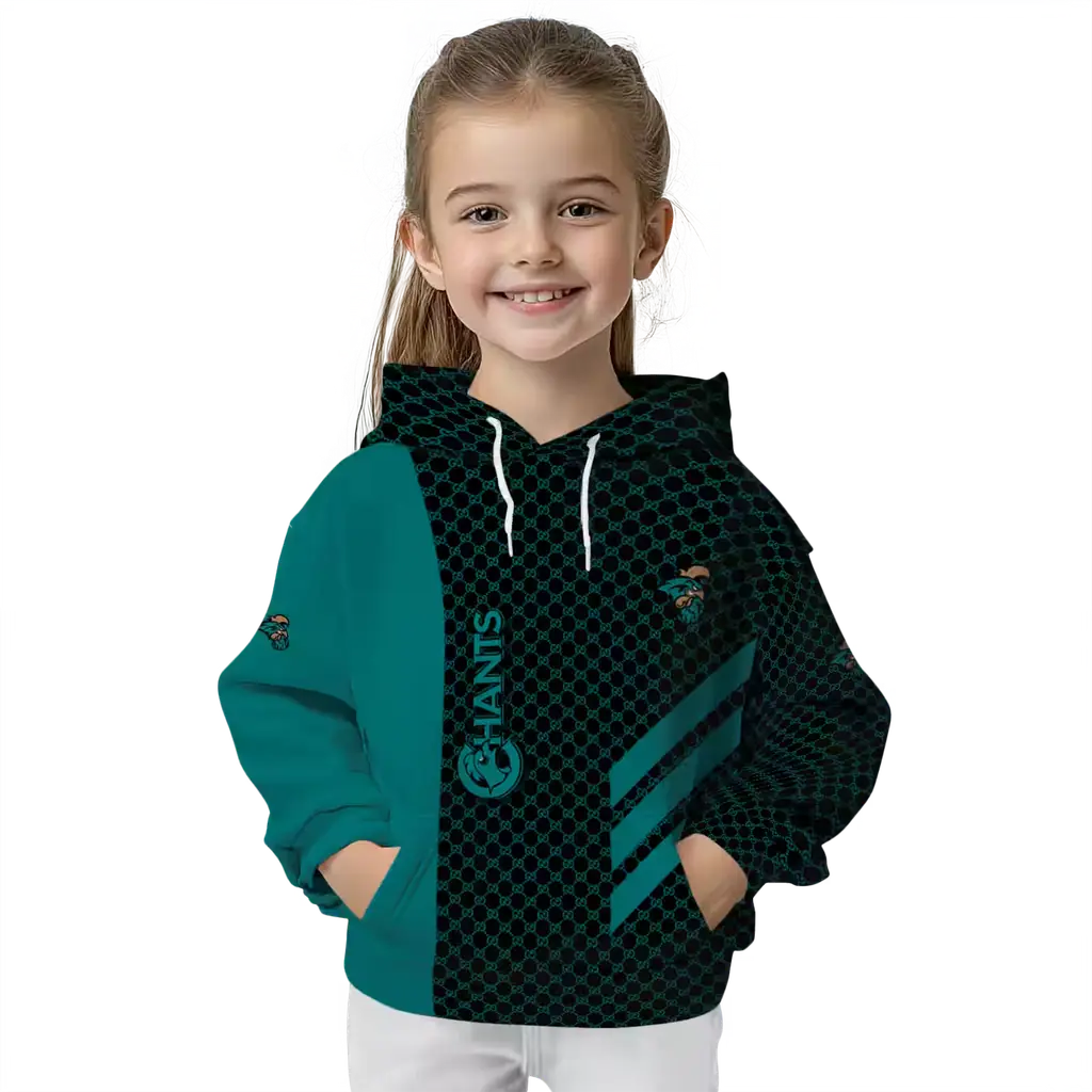 coastal carolina chanticleers monogram pattern green hoodie top rated coastal carolina chanticleers monogram pattern green hoodie top rated