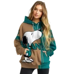 coastal carolina chanticleers playful snoopy green hoodie best selling