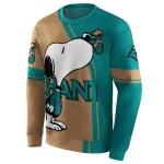 coastal carolina chanticleers playful snoopy green hoodie best selling